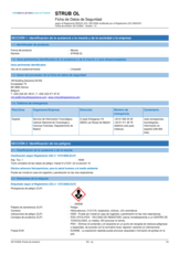 STRUB OL - Ficha de Datos de Seguridad